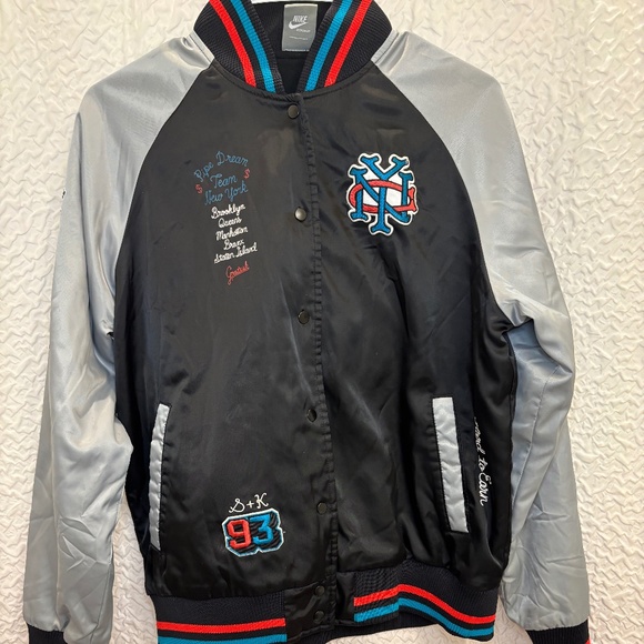 Nike X Grotesk The Pipe Dream Team Jacket Women's S/ Girl's L Varsity Ne…